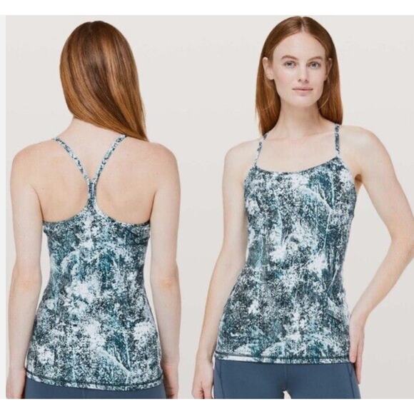 NWOT Lululemon Power Y Tank *Luon Wildwood Multi Size 2 - Picture 2 of 9
